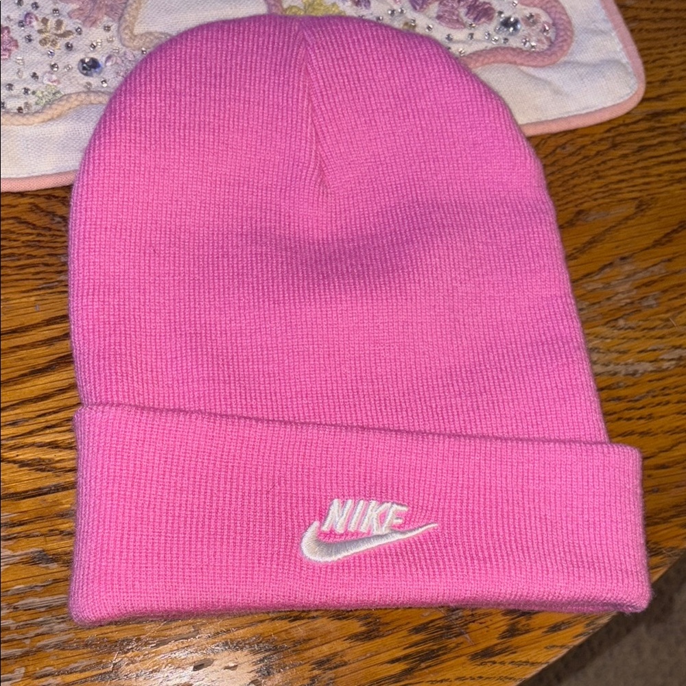 Purple Nike beanie